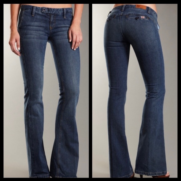 Guido Mary Low Waisted Flared Jeans 